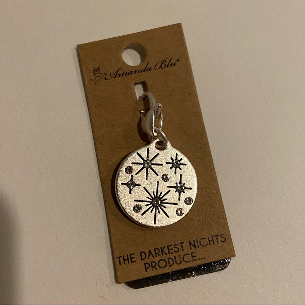 Silver Stars Two Sided Charm